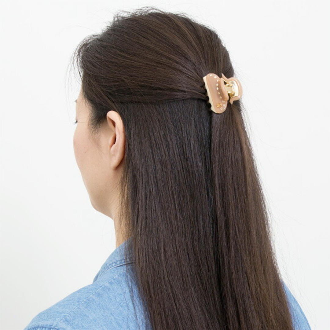 アレクサンドル ドゥ パリ ALEXANDRE DE PARIS ヘアクリップ（スモールサイズ） GLOSSY VENDOME CLIP [ヴァンドーム] 4.5cm ICC45-14339-03 OB OPALESCENT BEIGE【国内配送P】 1