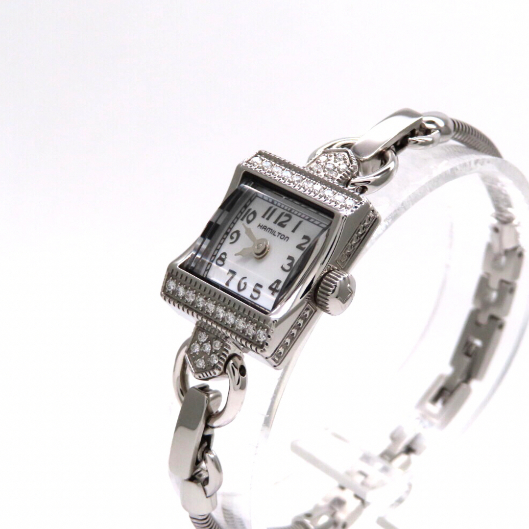 レディハミルトン 'ハミルトン 時計'ダイヤモンド極美品