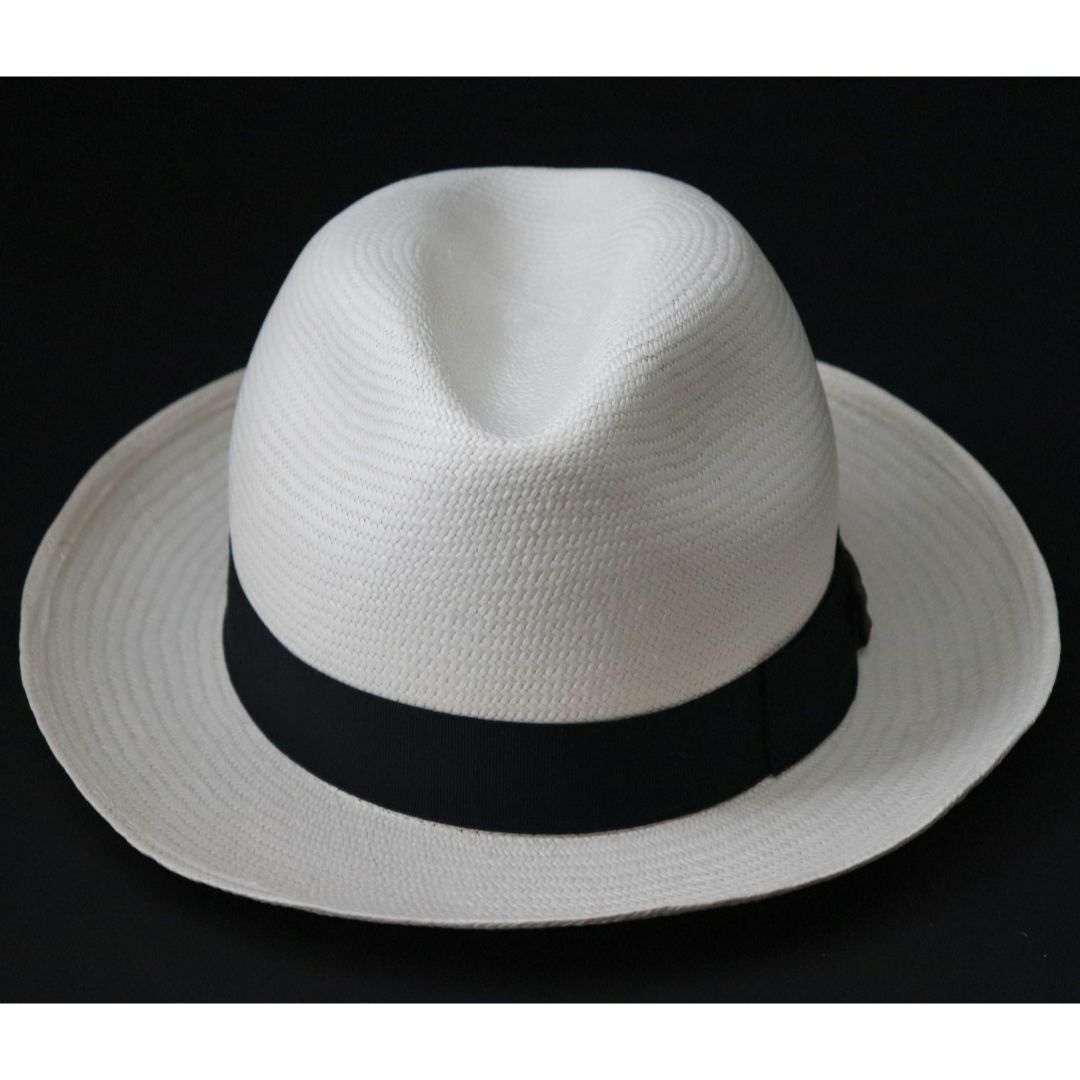 Borsalino(ボルサリーノ)の新品【ボルサリーノ】Panama Fine 高級パナマファインハット黒リボン58 メンズの帽子(ハット)の商品写真