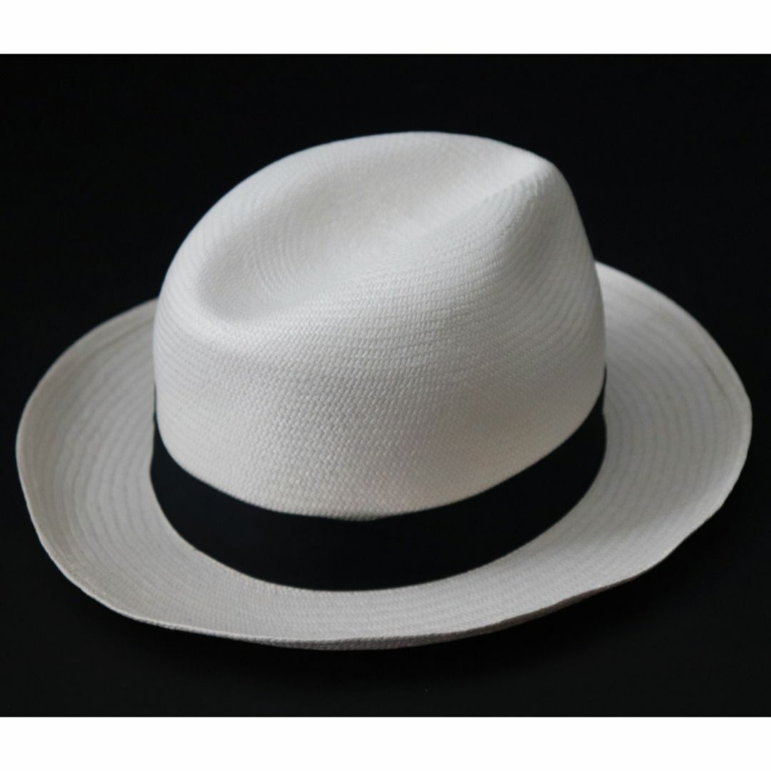 Borsalino(ボルサリーノ)の新品【ボルサリーノ】Panama Fine 高級パナマファインハット黒リボン58 メンズの帽子(ハット)の商品写真