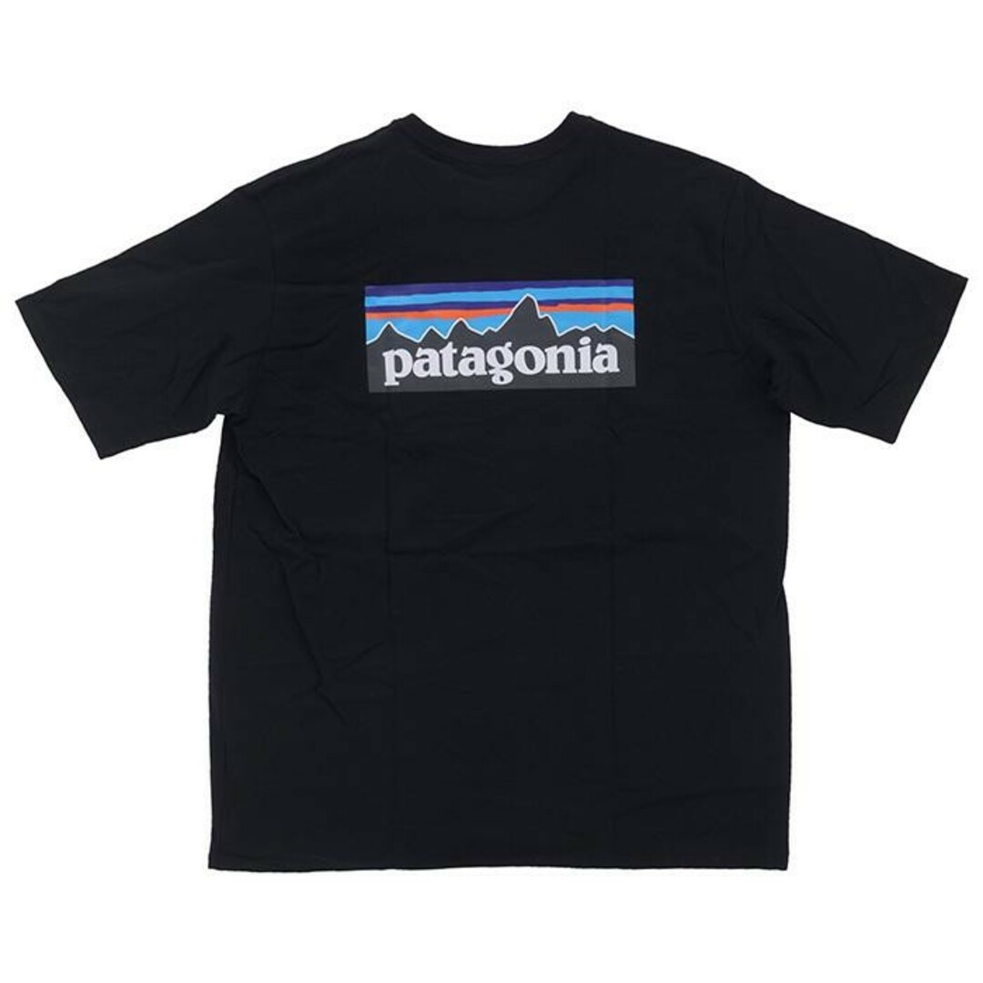 値下中❗美品Patagoniaパタゴニアロゴポケット半袖TシャツL ブラック黒