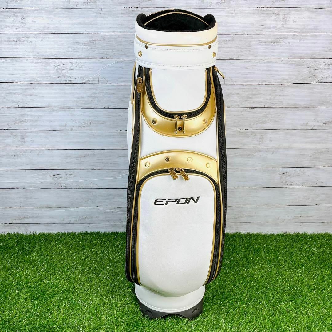 【入手困難】激レア EPON エポン キャディバッグ ホワイト&ゴールド 【入手困難】激レア EPON エポン キャディバッグ ホワイト&ゴールド