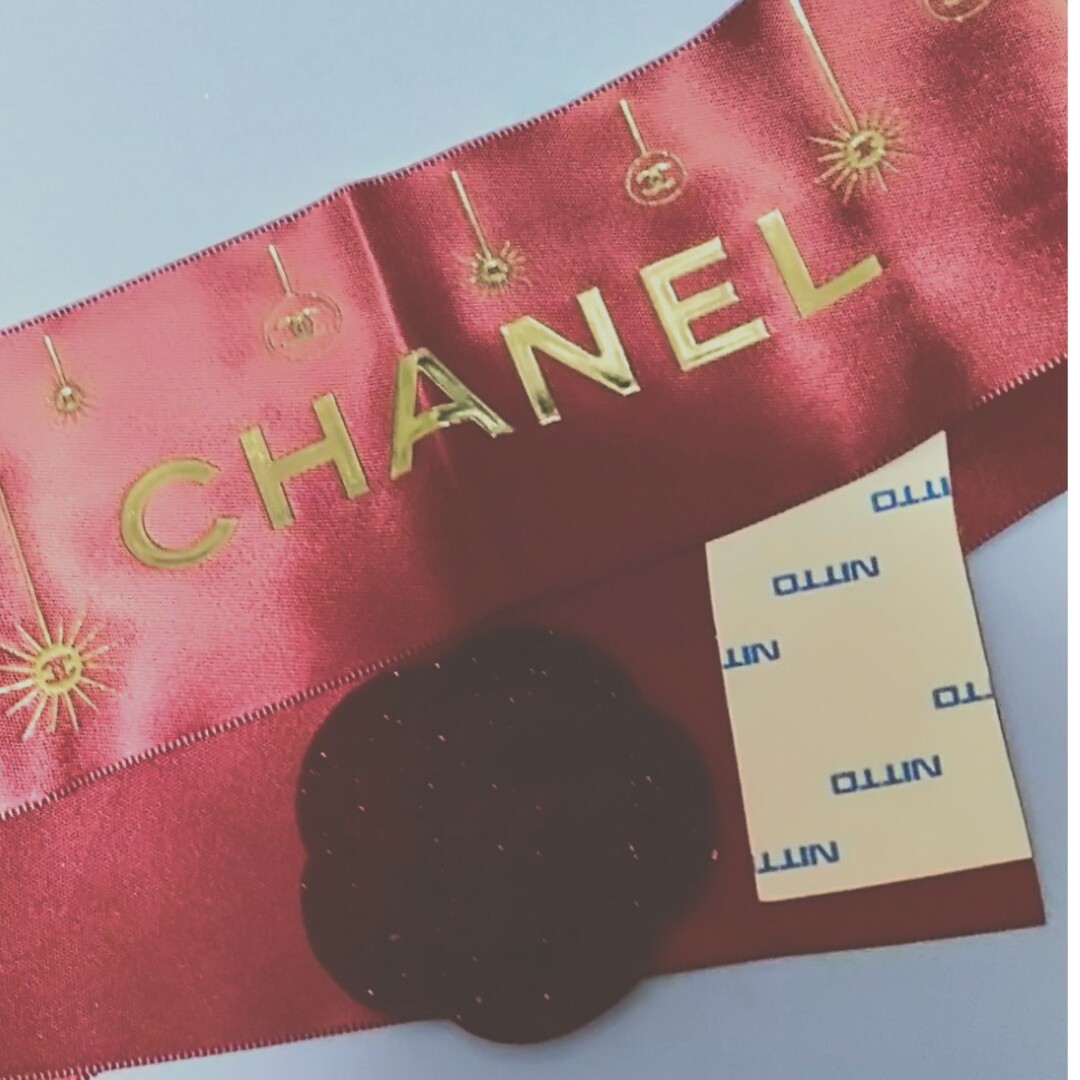 CHANEL　リボン　カメリア　封筒セット