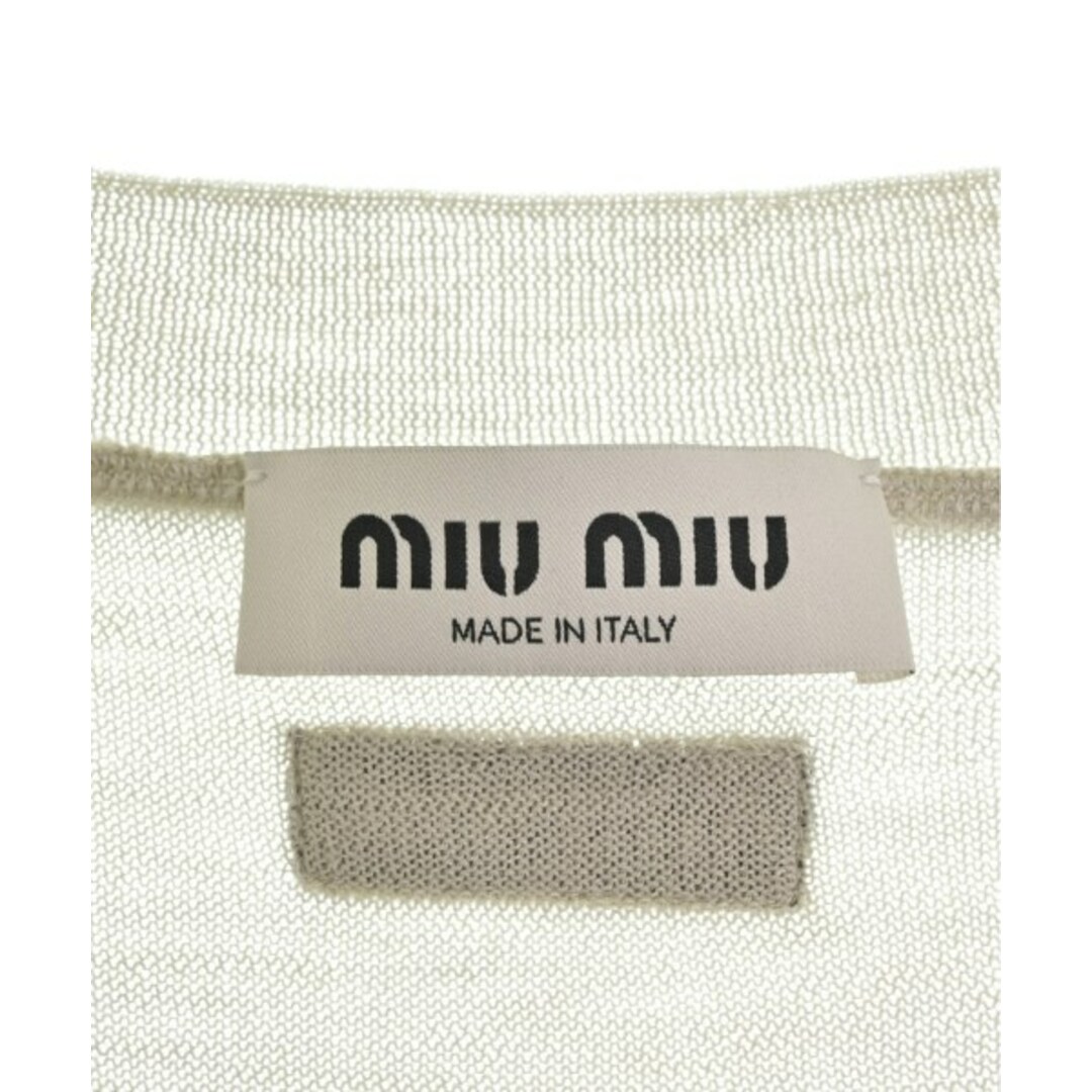 miumiu(ミュウミュウ)のMiu Miu ミュウミュウ ワンピース 50(XXL位) ベージュ 【古着】【中古】 レディースのワンピース(ひざ丈ワンピース)の商品写真