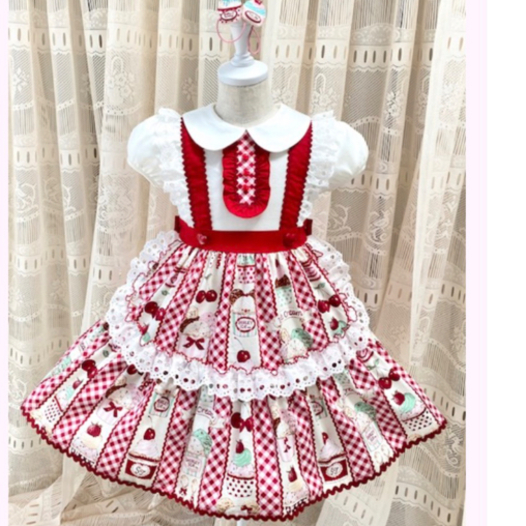 シャーリーテンプル????カップアイスプリント 120キッズ服女の子用(90cm~)