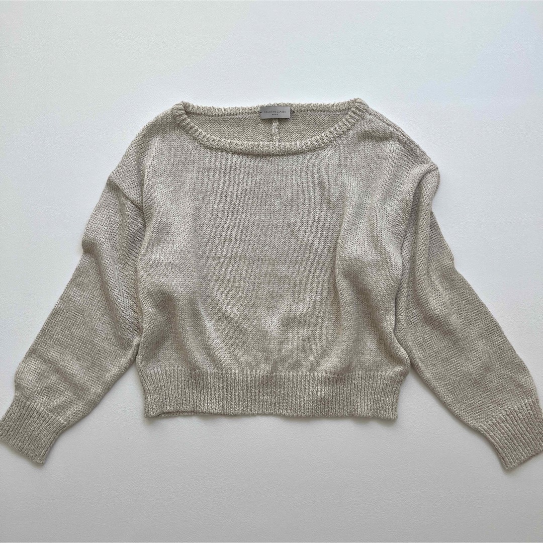 【美品】 DEUXIEME CLASSE ニット　リネン　シルク混　サマーニット