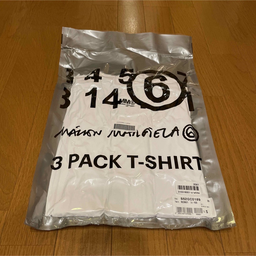 mm6 メゾンマルジェラ MAISON MARGIELA パックT Tシャツ　白