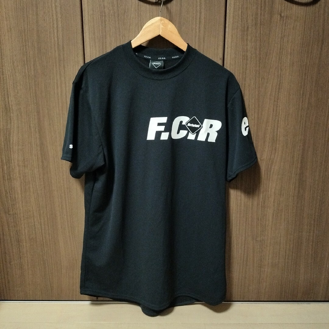 F.C.R.B. STRADDLE LOGO S/S TOUR TEE 黒L