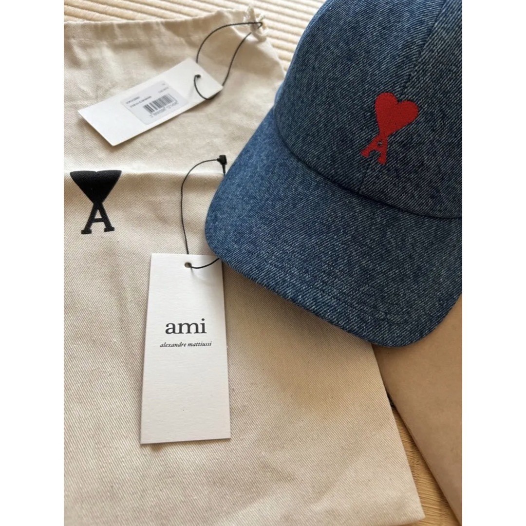AMI Paris エンブロイダリーキャップ アミパリス - 帽子 AMI Paris エンブロイダリーキャップ アミパリス - 帽子