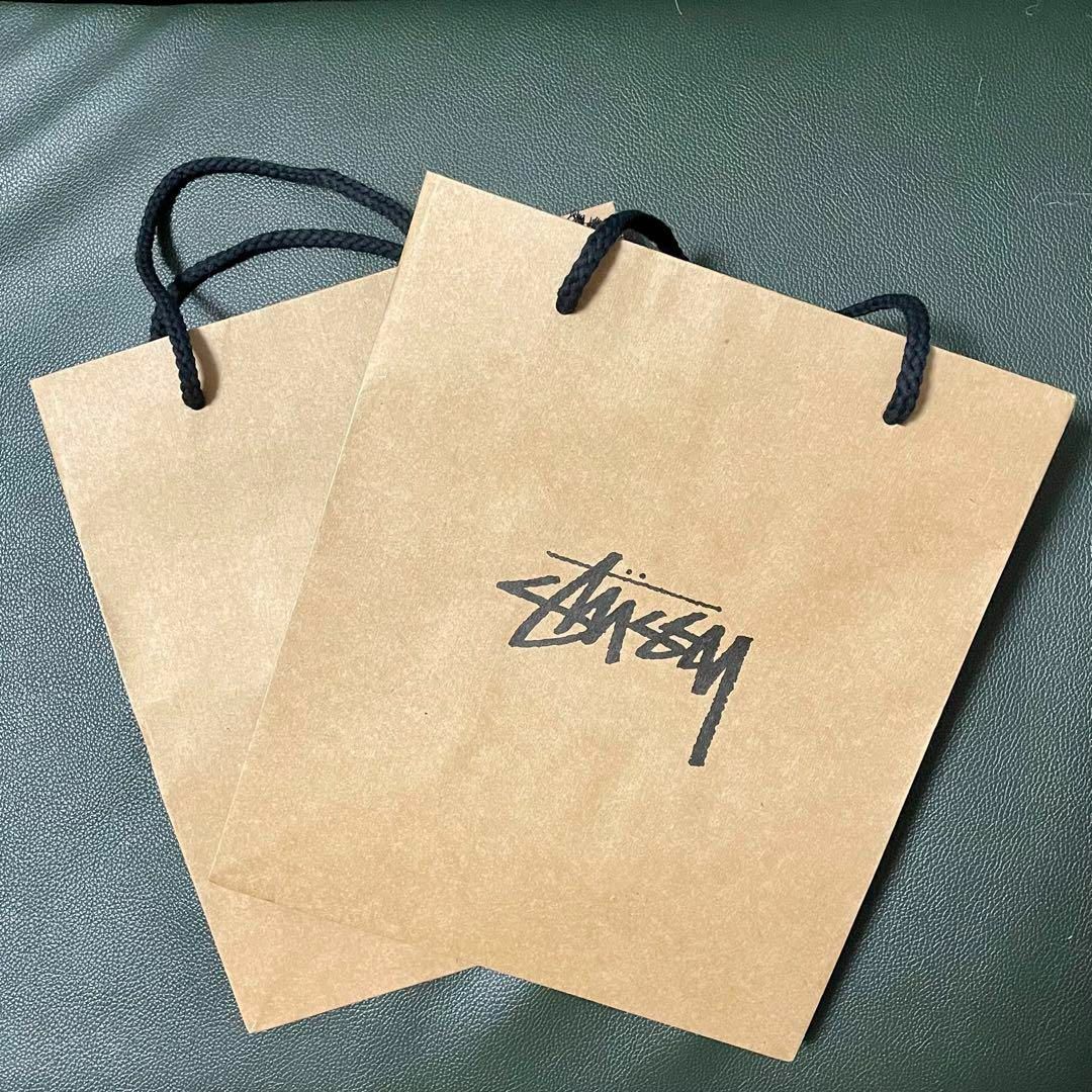 STUSSY(ステューシー)の【２枚セット】Stussy／ショップ袋 紙袋 ショッパー メンズのバッグ(エコバッグ)の商品写真