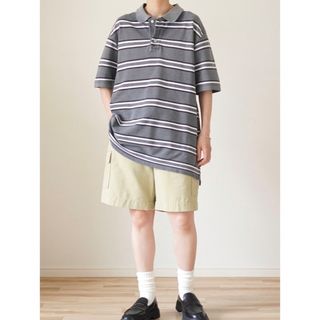 ギャップ(GAP)の00s 古着 OLD GAP POLO ボーダー 鹿の子 ポロシャツ(ポロシャツ)