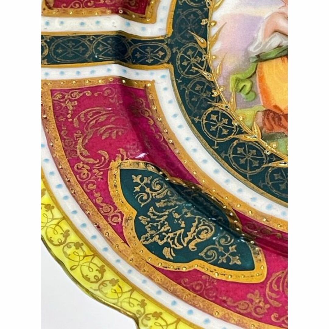 ロイヤルヴィエナ ウィーン窯 プレート 皿 天使 女性 飾り皿 絵皿 飾皿 エンタメ/ホビーの美術品/アンティーク(陶芸)の商品写真