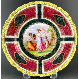 ロイヤルヴィエナ ウィーン窯 プレート 皿 天使 女性 飾り皿 絵皿 飾皿(陶芸)