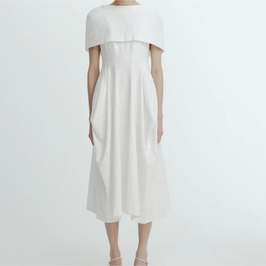 ánuans(アニュアンス)のlaube-blanc  Slab tweed Cocoon Dress レディースのワンピース(ロングワンピース/マキシワンピース)の商品写真