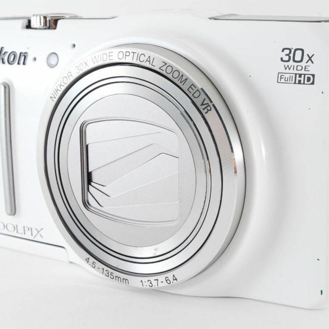 大割引 Nikon COOLPIX S9700 ホワイト デジタルカメラ デジタルカメラ