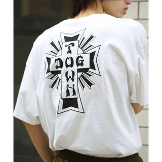 DOG TOWN - 完売CROSS LOGO S/S T-SHIRTS/ドッグタウンバックプリントT