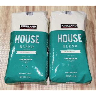 カークランド(KIRKLAND)のコストコ スターバックス ハウスブレンド コーヒー（豆）1.13kg × 2袋(コーヒー)