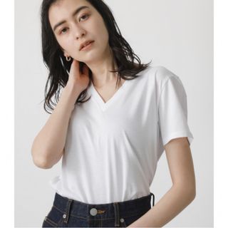 アズールバイマウジー(AZUL by moussy)のAZUL by moussy 新品 ベーシックショートスリーブT M ホワイト(Tシャツ(半袖/袖なし))