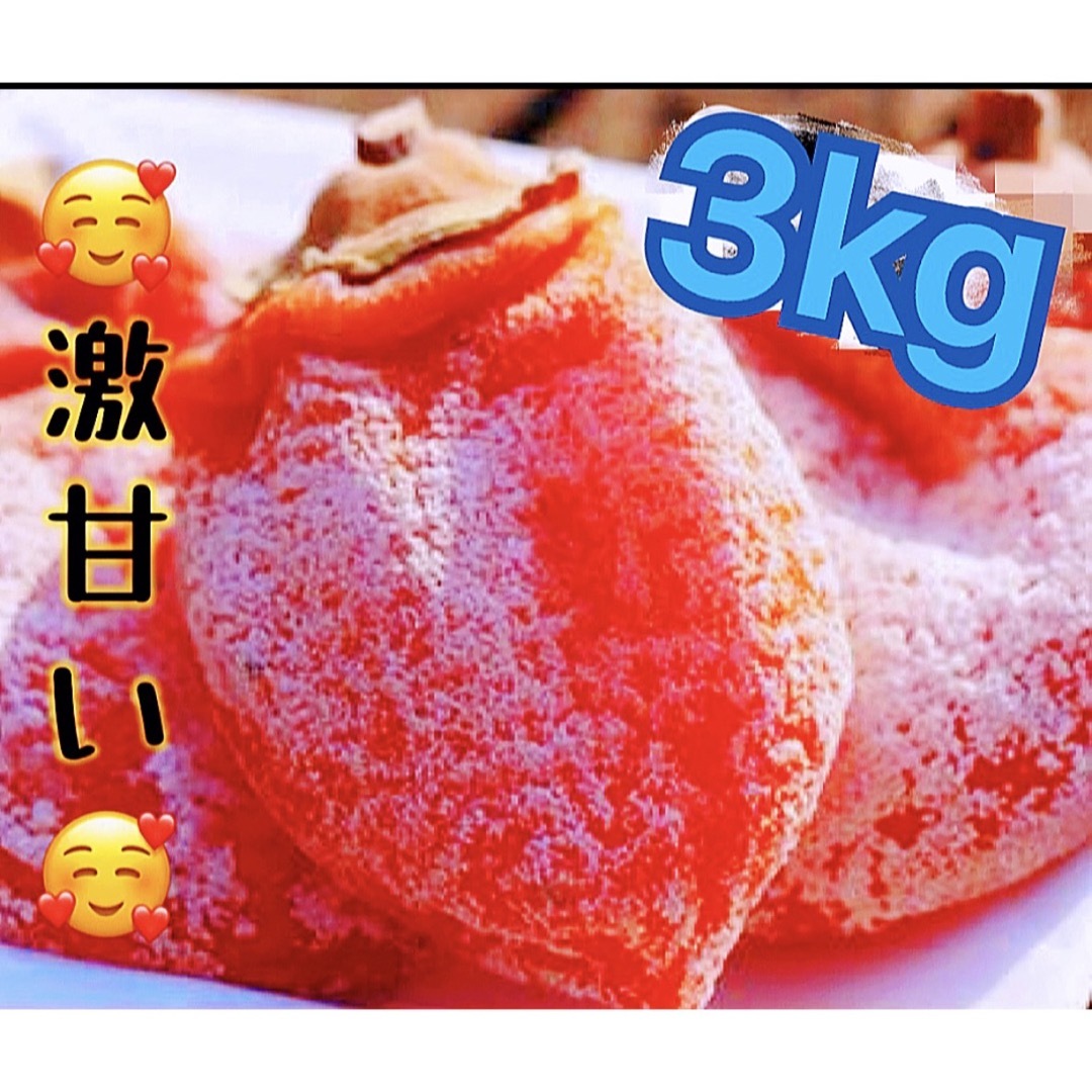 食品/飲料/酒クール便発送　激甘干柿3kg