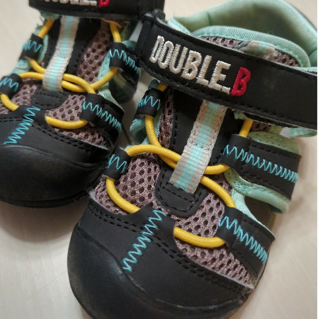 DOUBLE.B(ダブルビー)のダブルビー　DOUBLEＢ サンダル　15cm ＥＥ キッズ/ベビー/マタニティのキッズ靴/シューズ(15cm~)(サンダル)の商品写真