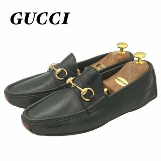 グッチ(Gucci)のGUCCI 1101344 黒 ドライビングシューズ ビットローファー 7M(ドレス/ビジネス)