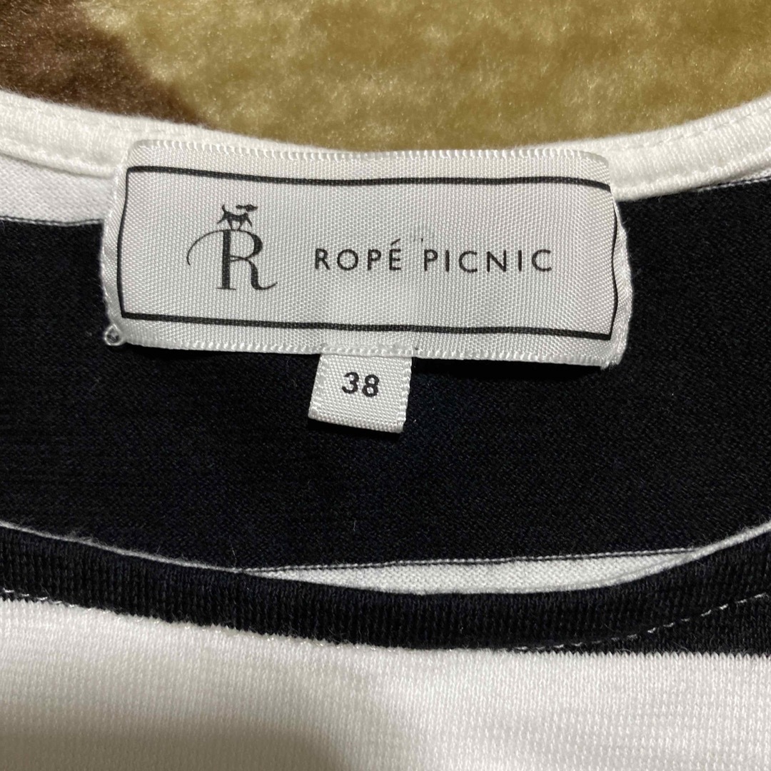 Rope' Picnic(ロペピクニック)のROPE PICNIC ボーダー柄　Tシャツ　38 レディースのトップス(Tシャツ(半袖/袖なし))の商品写真