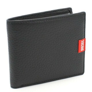 ディーゼル(DIESEL)のDIESEL 二つ折財布 X09358 PR013 T8013 ブラック(折り財布)