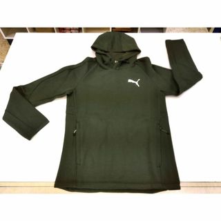 プーマ(PUMA)のM）緑）プーマ★フーディースウェット パーカ フード付き スリム 672397(パーカー)