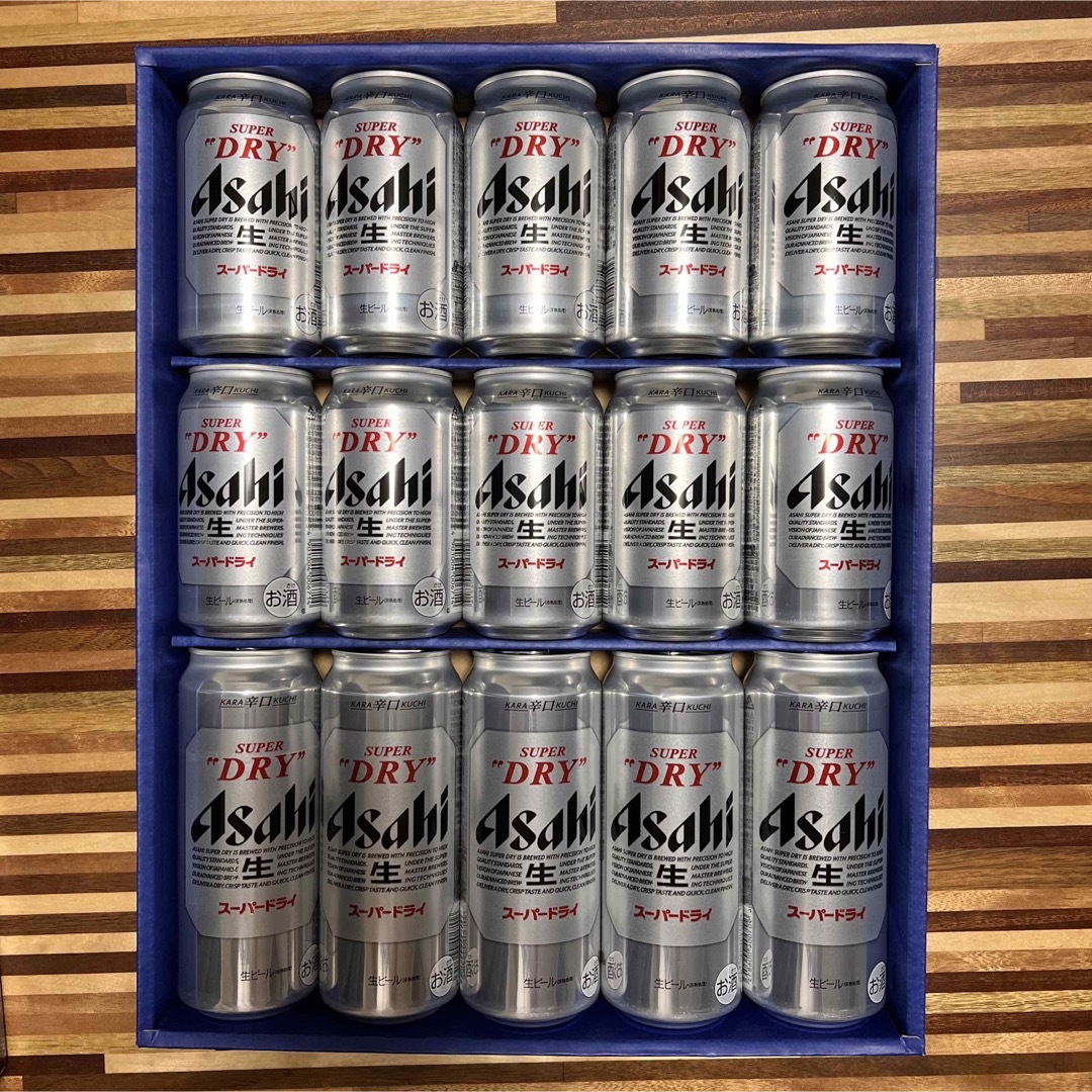 アサヒ(アサヒ)のアサヒスーパードライ　缶ビールセット　15本入 食品/飲料/酒の酒(ビール)の商品写真
