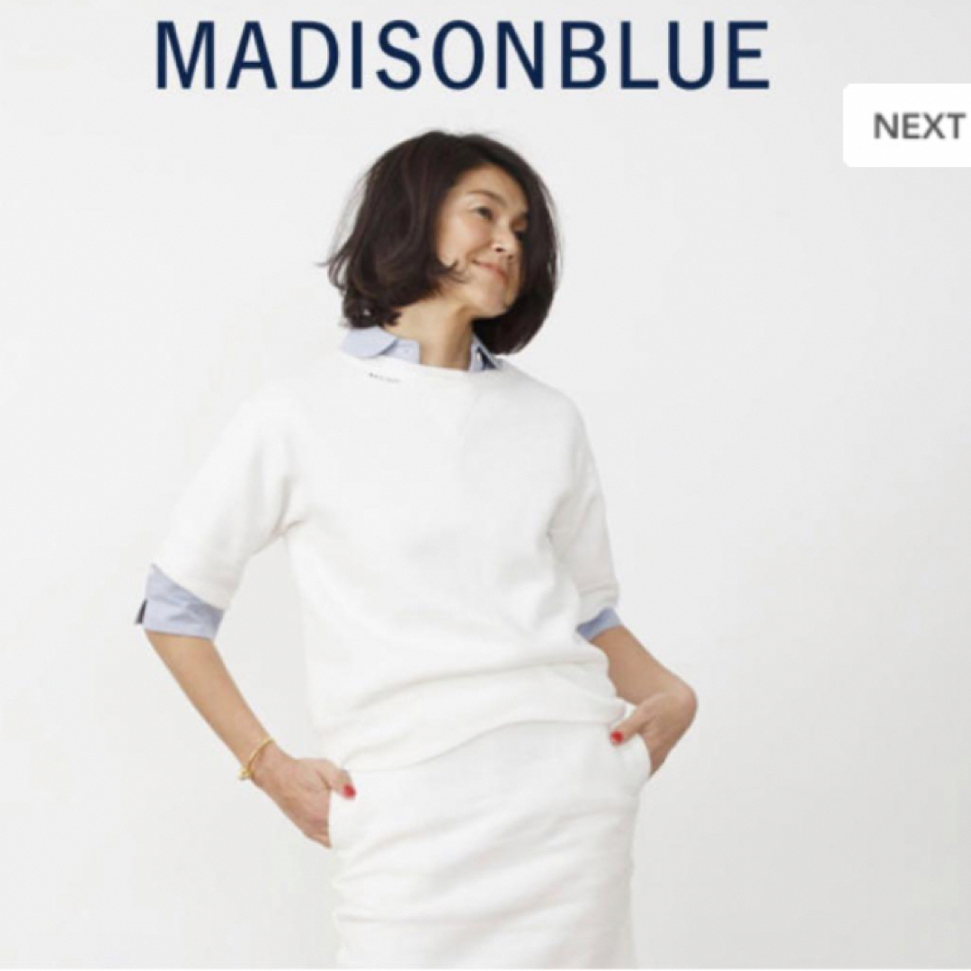 レディース 00 MADISON BLUE マディソンブルー 半袖スウェット オープニング大セール レディース 