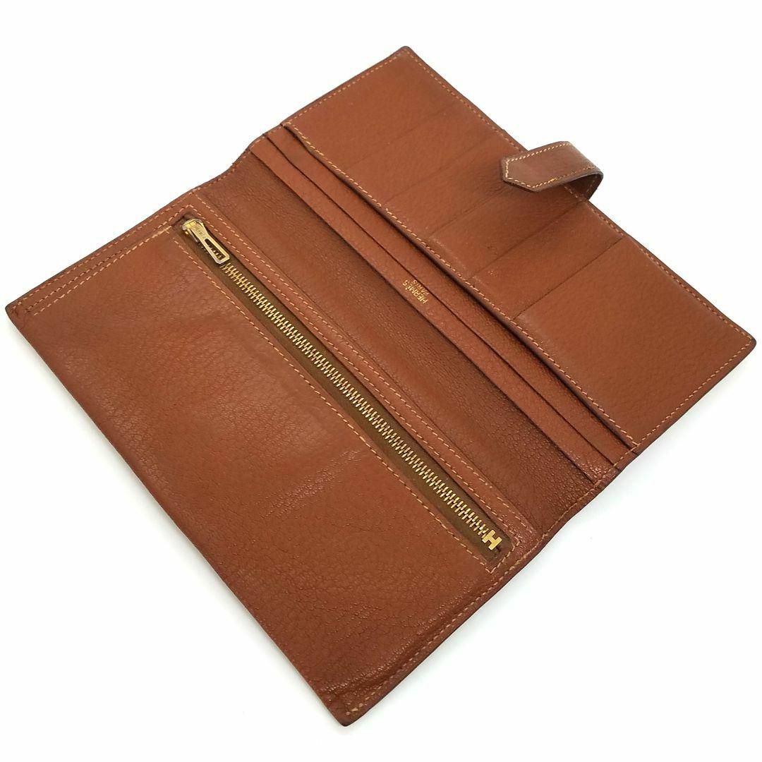 HERMES エルメス 【極美品】 ベアン シェーブル 長財布 □G刻印