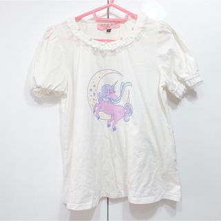 ボディライン(BODYLINE)のメルヘン Tシャツ ユニコーン フリル BODYLINE 半袖 ロリータ(Tシャツ(半袖/袖なし))