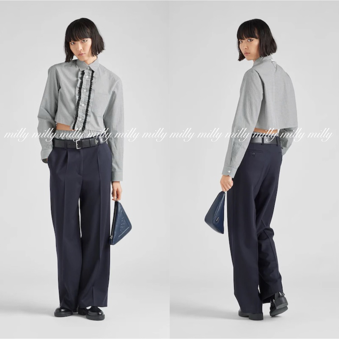 PRADA - ご成約済みです【PRADA】2022-23ギンガムチェックシャツ PRADA - ご成約済みです【PRADA】2022-23ギンガムチェックシャツ