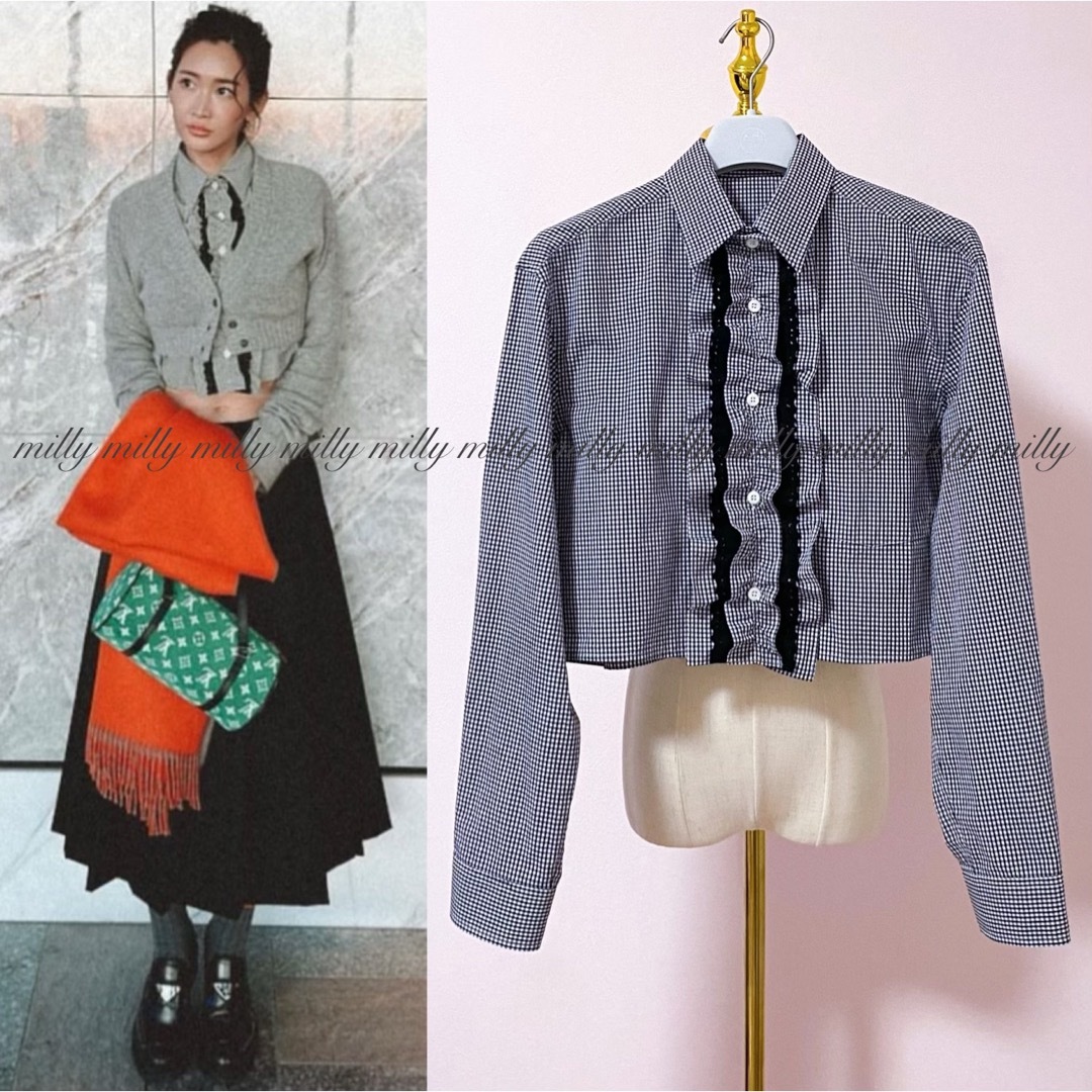 PRADA - ご成約済みです【PRADA】2022-23ギンガムチェックシャツ PRADA - ご成約済みです【PRADA】2022-23ギンガムチェックシャツ