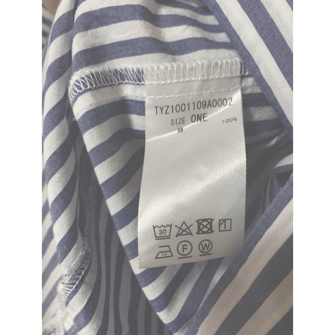 CIAOPANIC TYPY(チャオパニックティピー)のお値下げ❗️チャオパニック　ティピー　ストライプロングシャツ レディースのトップス(シャツ/ブラウス(長袖/七分))の商品写真