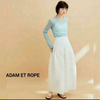 アダムエロぺ(Adam et Rope')のADAM ET ROPE・ジャガードティアードスカート(ロングスカート)