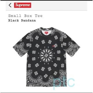 シュプリーム(Supreme)のSupreme Small Box Tee  Black Bandana M(Tシャツ/カットソー(半袖/袖なし))