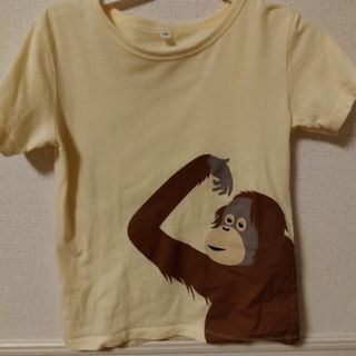 ムジルシリョウヒン(MUJI (無印良品))の無印良品　130cm　オラウータンＴシャツ(Tシャツ/カットソー)