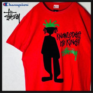 ステューシー Tシャツ・カットソー(メンズ)(レッド/赤色系)の通販