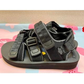 スイコック(suicoke)の【新品未使用】●SUICOKE スポーツサンダル ブラック US7/25cm(サンダル)