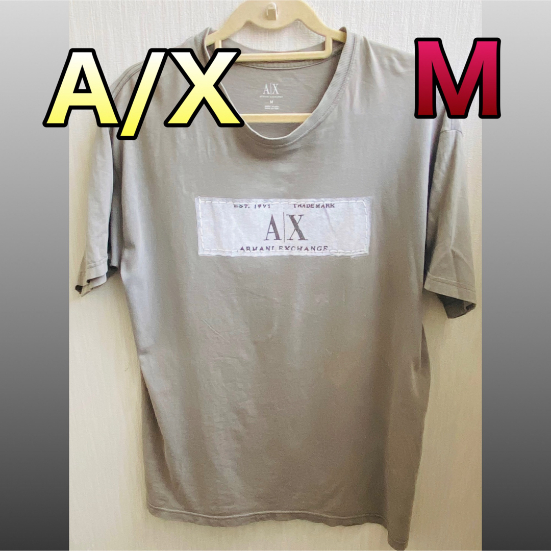 【最終1点限り】ARMANIEXCHANGE  Tシャツ ブラック 黒 Mサイズ