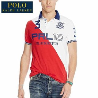 ポロラルフローレン(POLO RALPH LAUREN)の新品 正規 Ｌ ポロ ラルフローレン ブラック ウォッチ メッシュ ポロシャツ(ポロシャツ)