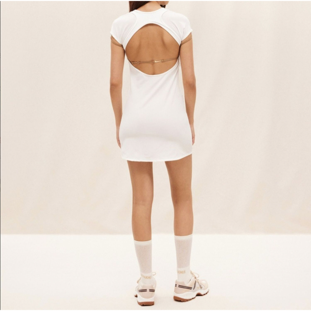 ワンピースNIKE jacquemus コラボ ミニワンピ Mサイズ - ミニワンピース