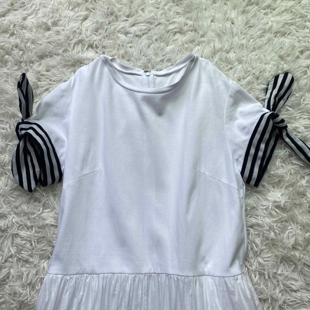 美品✨ボーダーズアットバルコニー ロングワンピース 夏服 ティアード