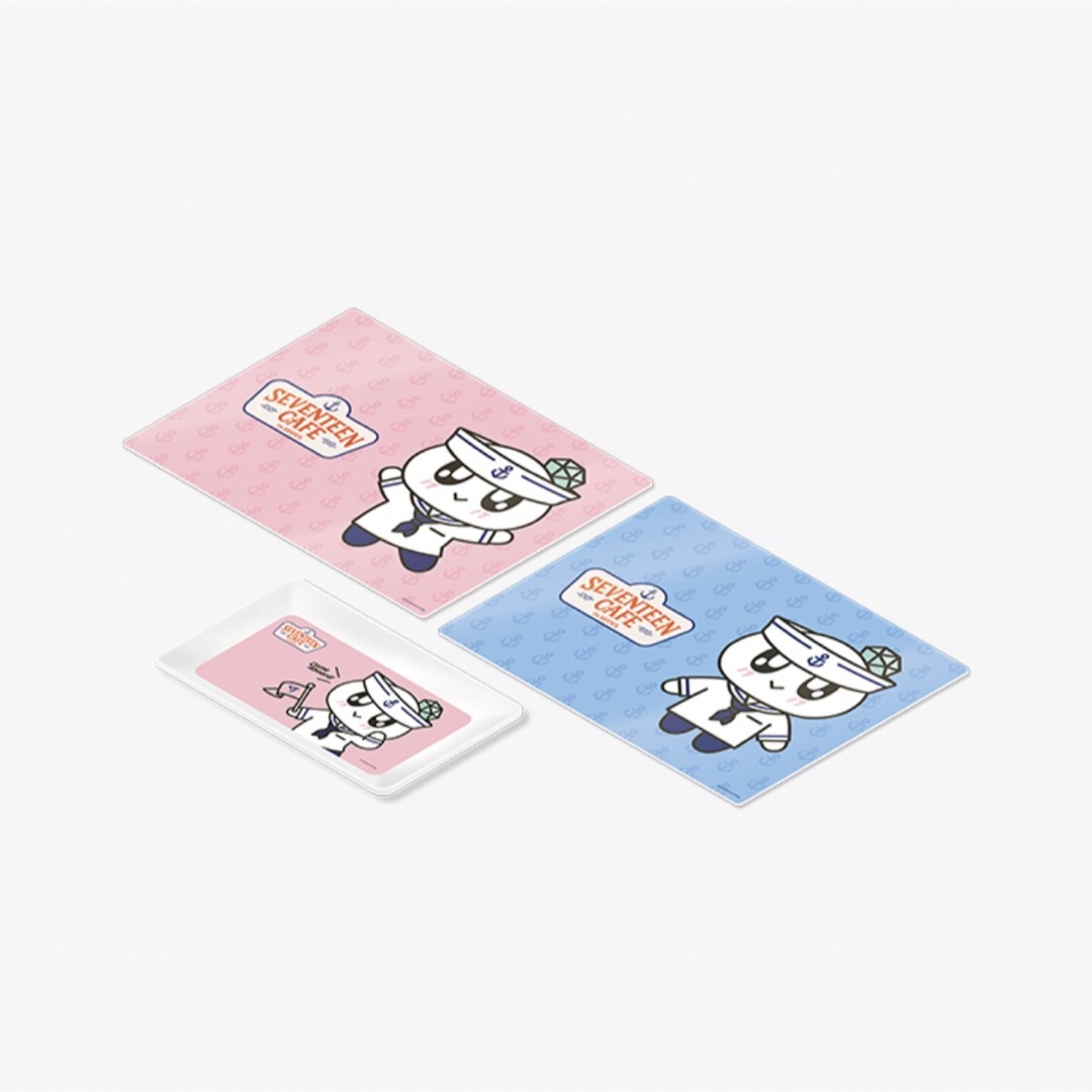SEVENTEEN セブチカフェ トレイ&テーブルマットセット 軍服 SEVENTEEN セブチカフェ トレイ&テーブルマットセット 軍服