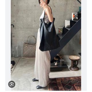 JILSANDER シャオ　 XIAO トートバッグ グレー レザー ロゴ