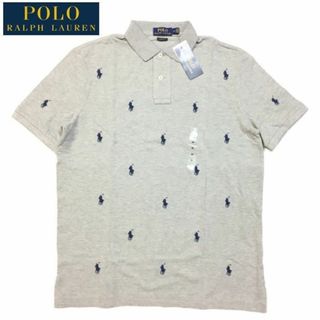 ポロラルフローレン(POLO RALPH LAUREN)の新品 正規 US Ｍ ポロ ラルフローレン マルチポニー刺繍 総柄 ポロシャツ(ポロシャツ)