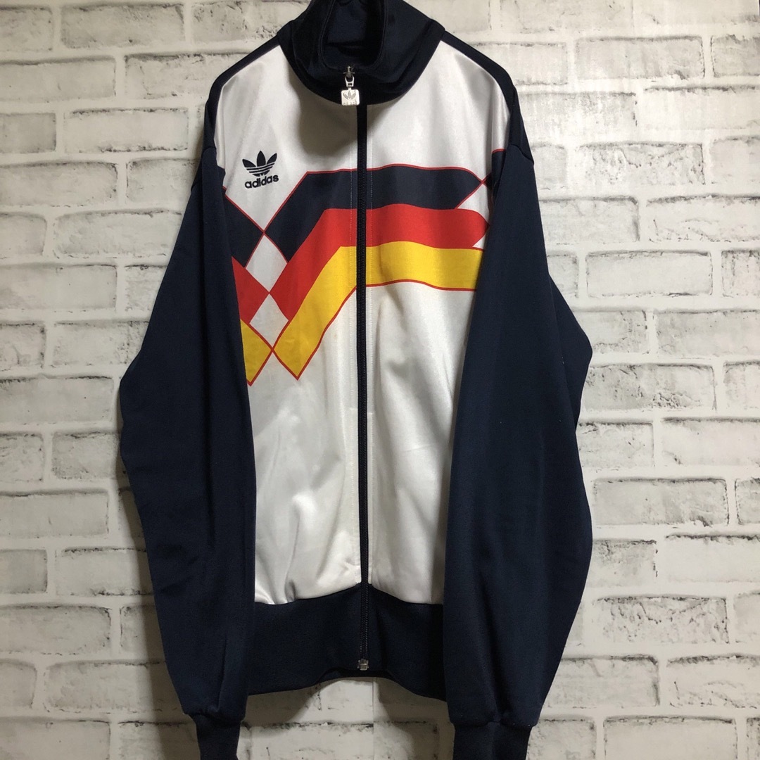 90s⭐️adidas トラックジャケット M トレファイルロゴ vintage-