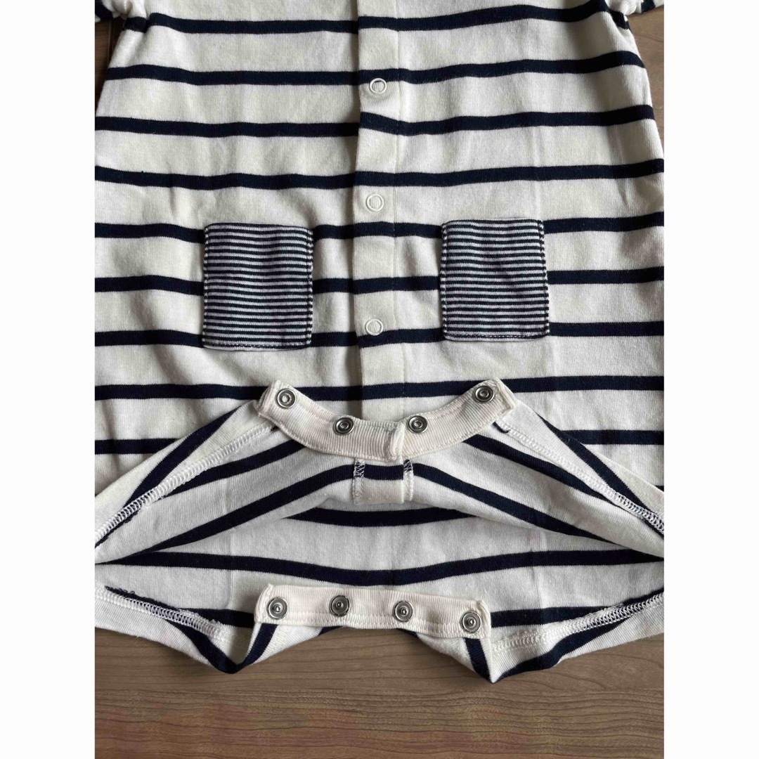 PETIT BATEAU(プチバトー)のプチバトー　ロンパース　12M/74 キッズ/ベビー/マタニティのベビー服(~85cm)(ロンパース)の商品写真