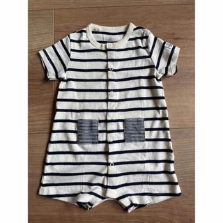 プチバトー(PETIT BATEAU)のプチバトー　ロンパース　12M/74(ロンパース)